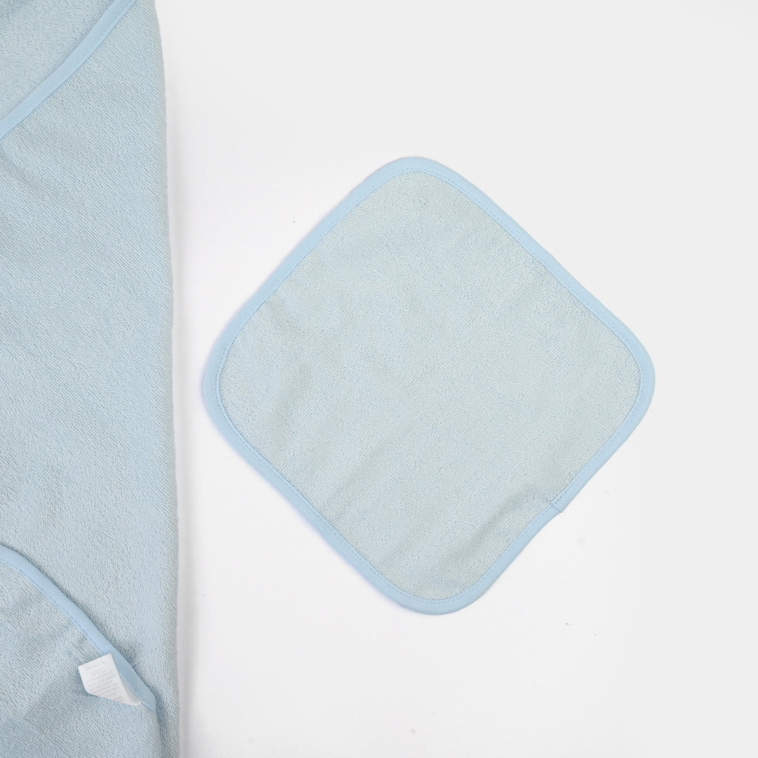 Hooded Bath Towel With Face Towel