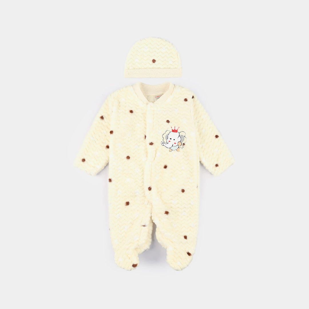 Infant Unisex Romper-Cream