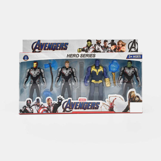 Character Figure With Weapons 4Pcs