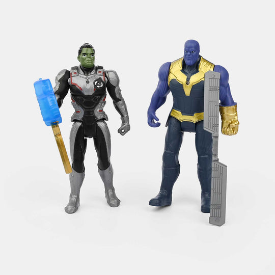 Character Figure With Weapons 4Pcs