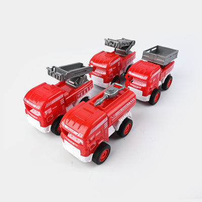 Pull Back Truck 4Pcs Set for Kids