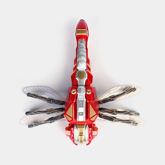 Remote Control Dragonfly With Light & Spray For Kids
