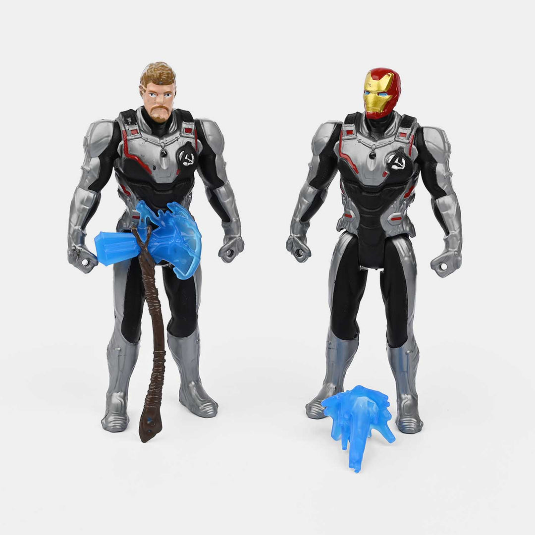 Character Figure With Weapons 4Pcs