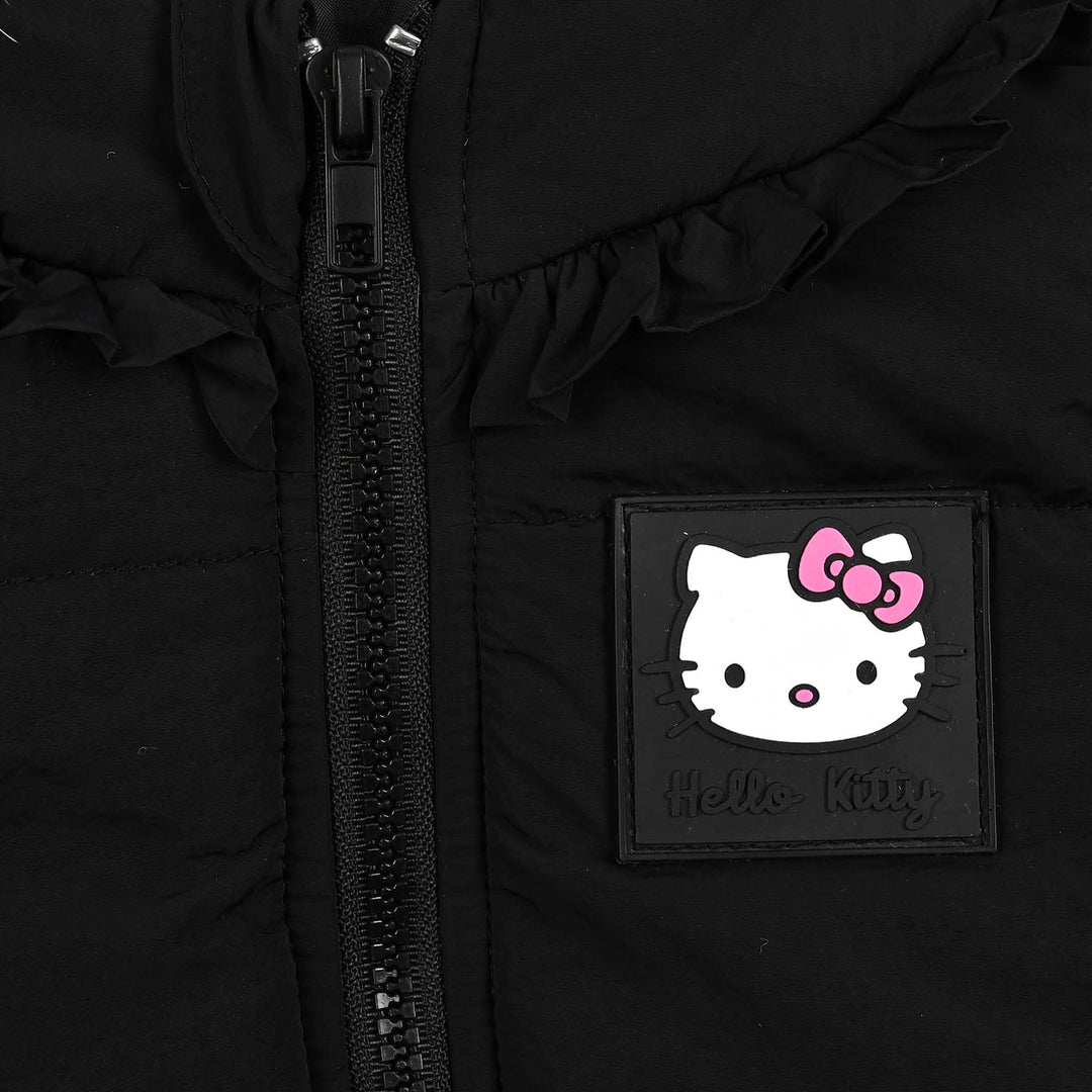 Infant Girls Polyester Quilted Jacket Character-BLACK