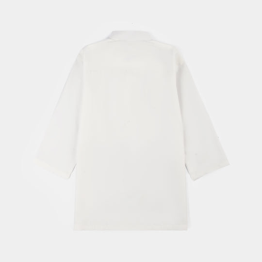 Infant Boys Poly Viscos Kameez Shalwar (Blended) - White