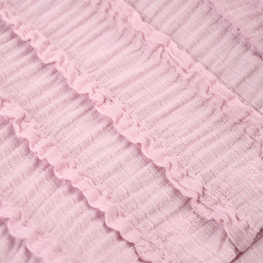 Infant Girls Jacquard Jersey Knitted Shorts - Purple