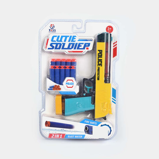 2 In 1 Soft Blaster And Water Target Toy For Kids