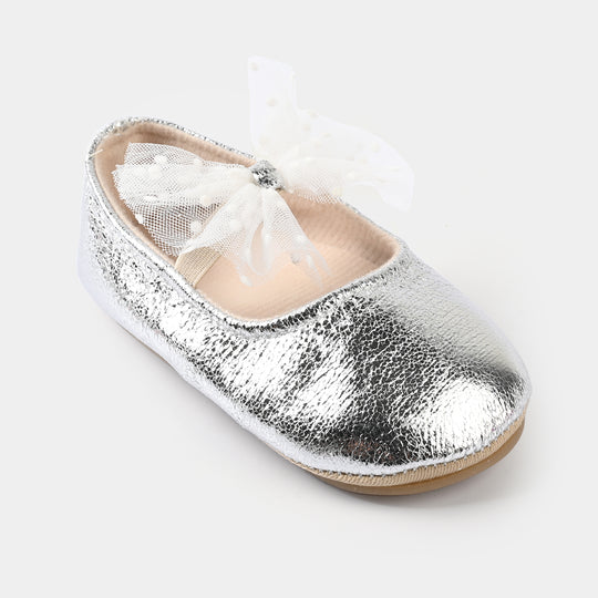 Girls Shoes F50-SILVER