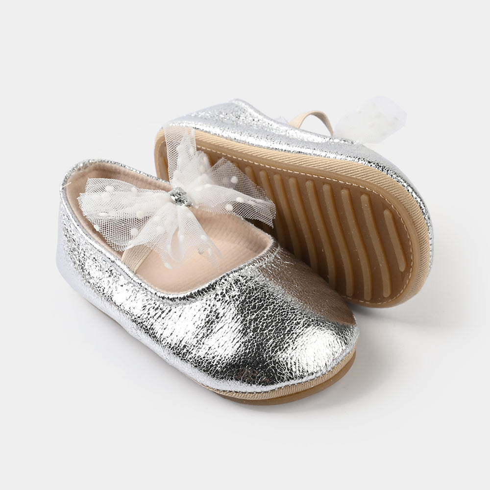 Girls Shoes F50-SILVER
