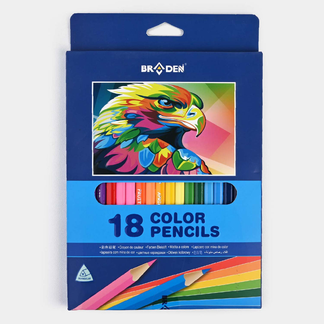 Braden Bear 18 Pcs Color Pencils