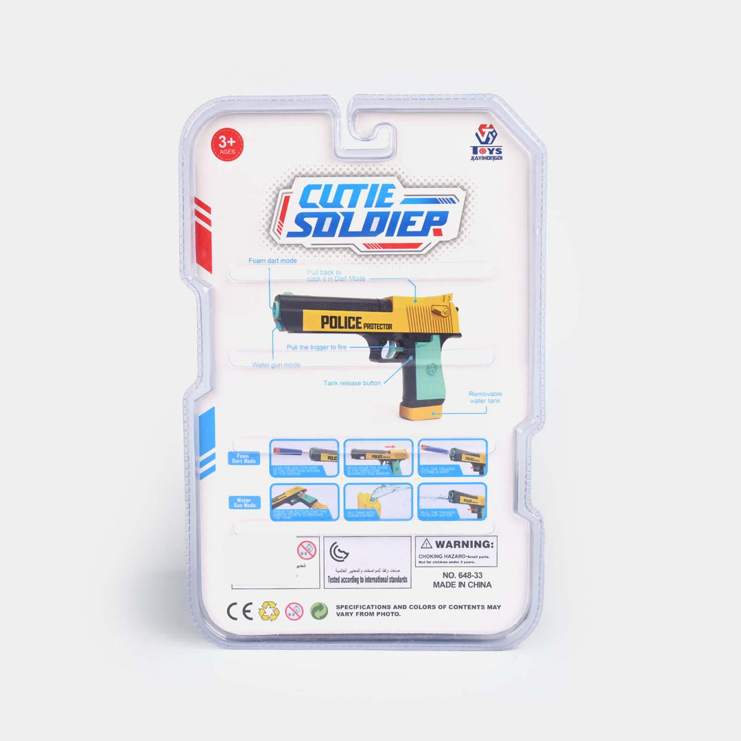 2 In 1 Soft Blaster And Water Target Toy For Kids