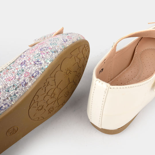 Girls Pumps 11-79 - WHITE