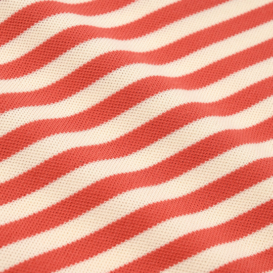 Teens Boys Cotton PK Striped T-Shirt - Orange