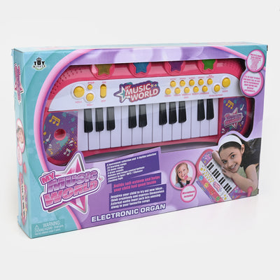 Electronic Keyboard Piano 24 Key Play Set