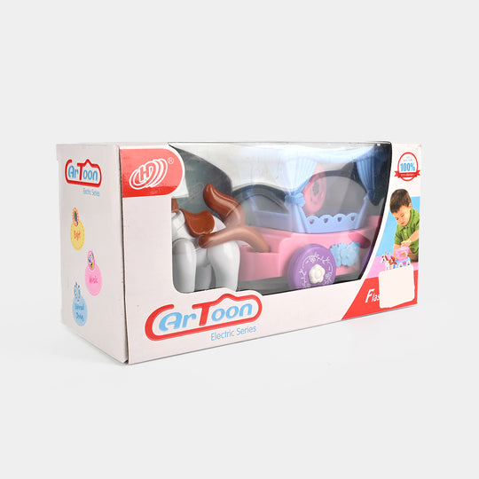 Electric Horse Carriage Toy with Light & Music