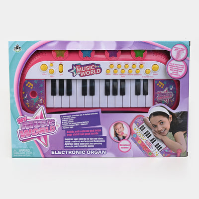 Electronic Keyboard Piano 24 Key Play Set
