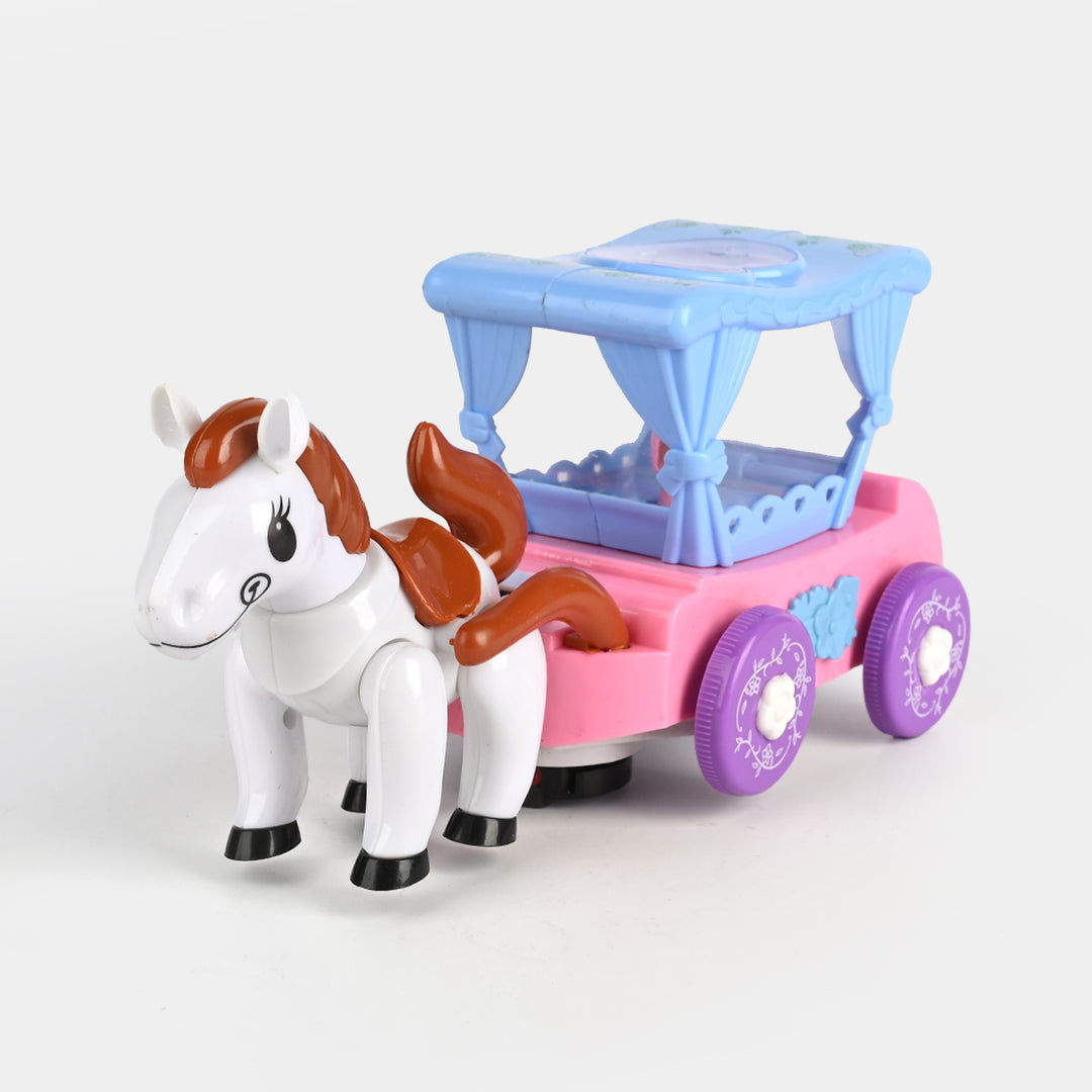 Electric Horse Carriage Toy with Light & Music