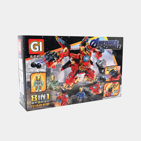 Superhero Building Blocks Set