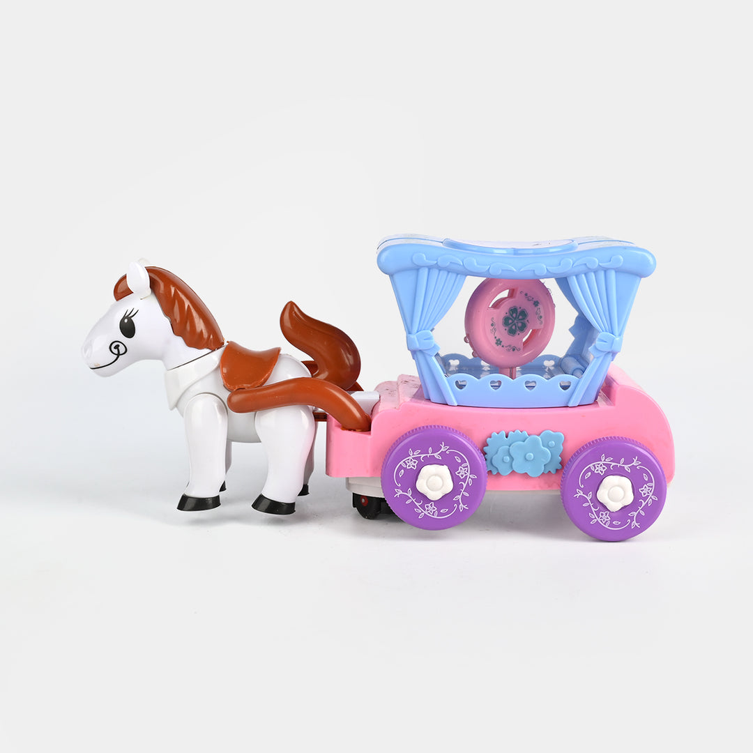 Electric Horse Carriage Toy with Light & Music