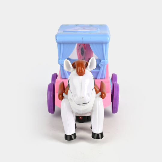 Electric Horse Carriage Toy with Light & Music