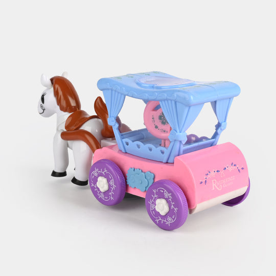 Electric Horse Carriage Toy with Light & Music