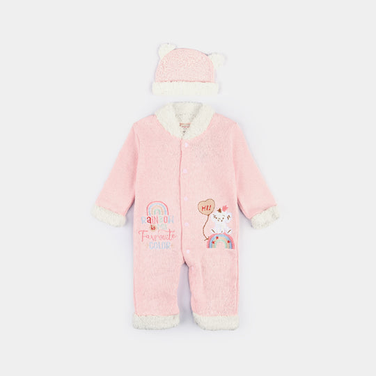 Infant Unisex Romper-Baby Pink