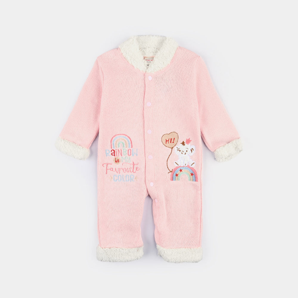 Infant Unisex Romper-Baby Pink