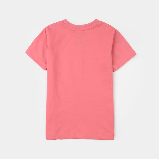 Infant Girls PC Jersey Night Suit - Pink