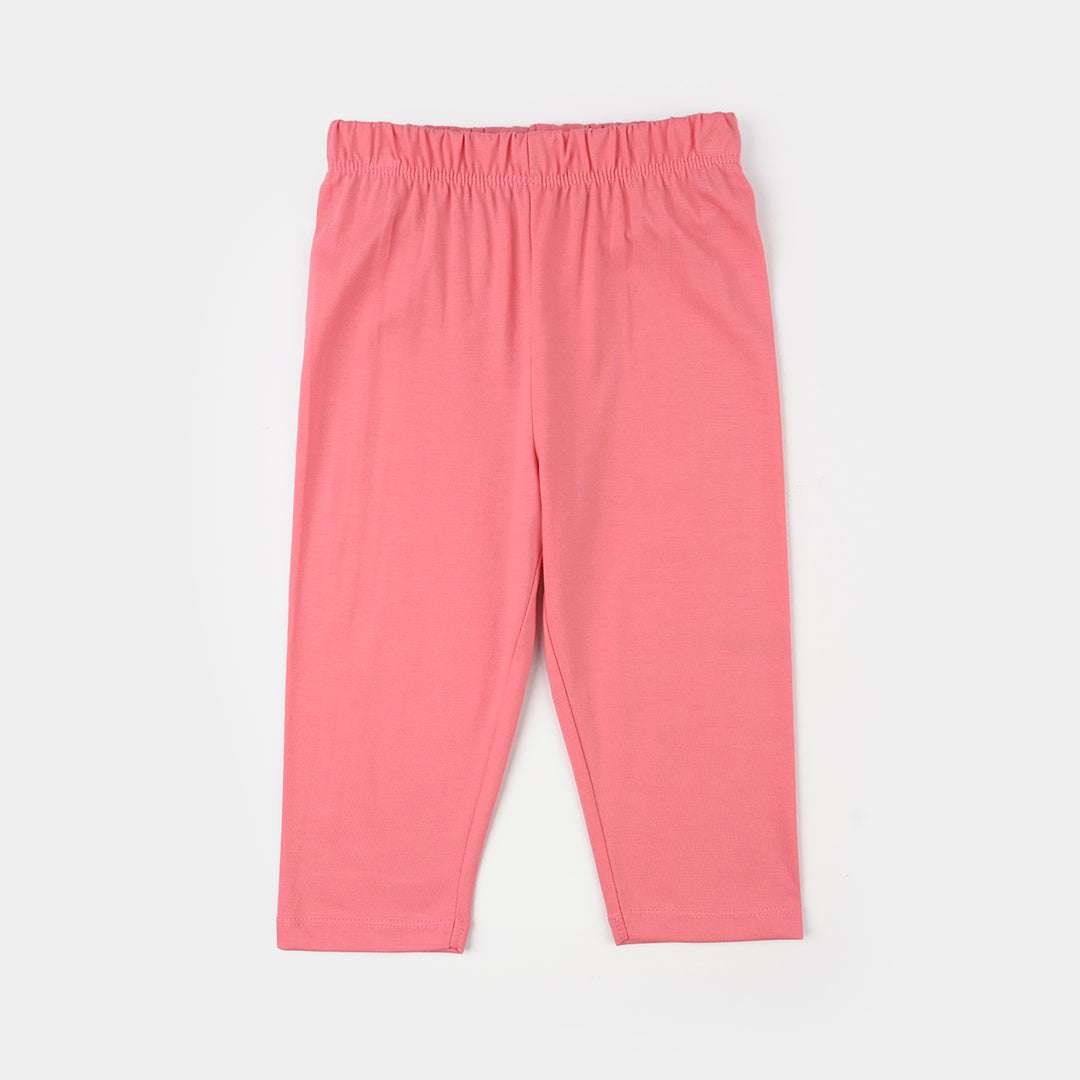 Infant Girls PC Jersey Night Suit - Pink