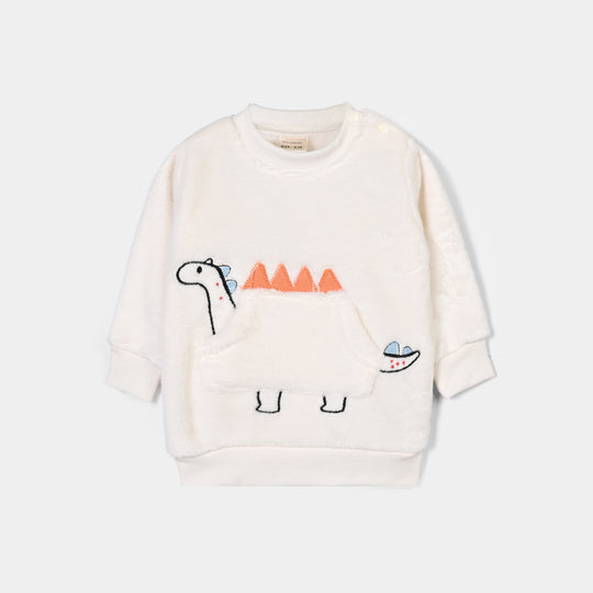 Infant Boys Sherpa Knitted Suit SH131-2P - Off White