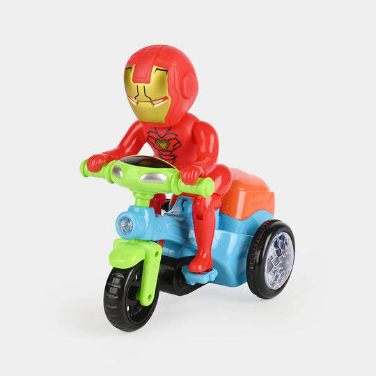 Electric Superhero Tricycle Toy with Light & Music
