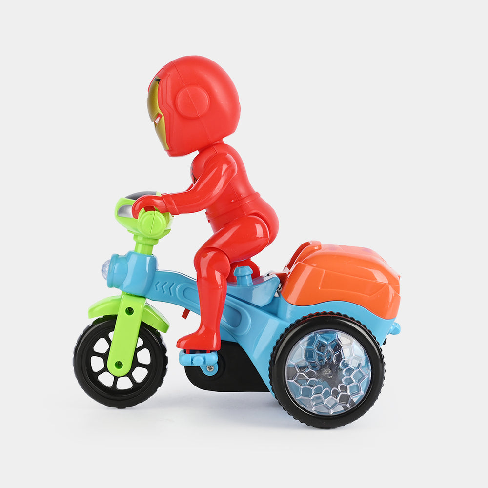 Electric Superhero Tricycle Toy with Light & Music