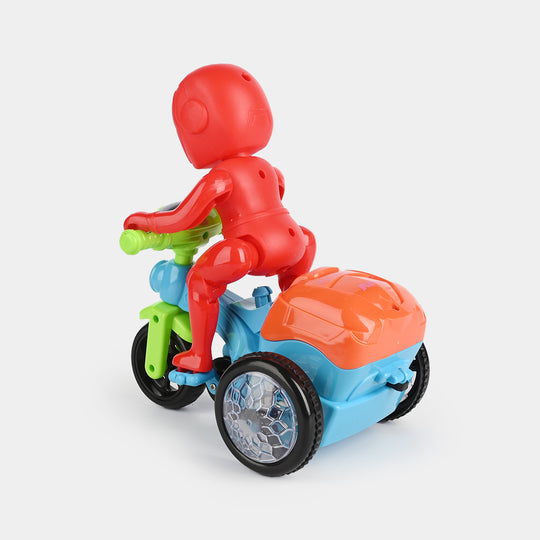 Electric Superhero Tricycle Toy with Light & Music