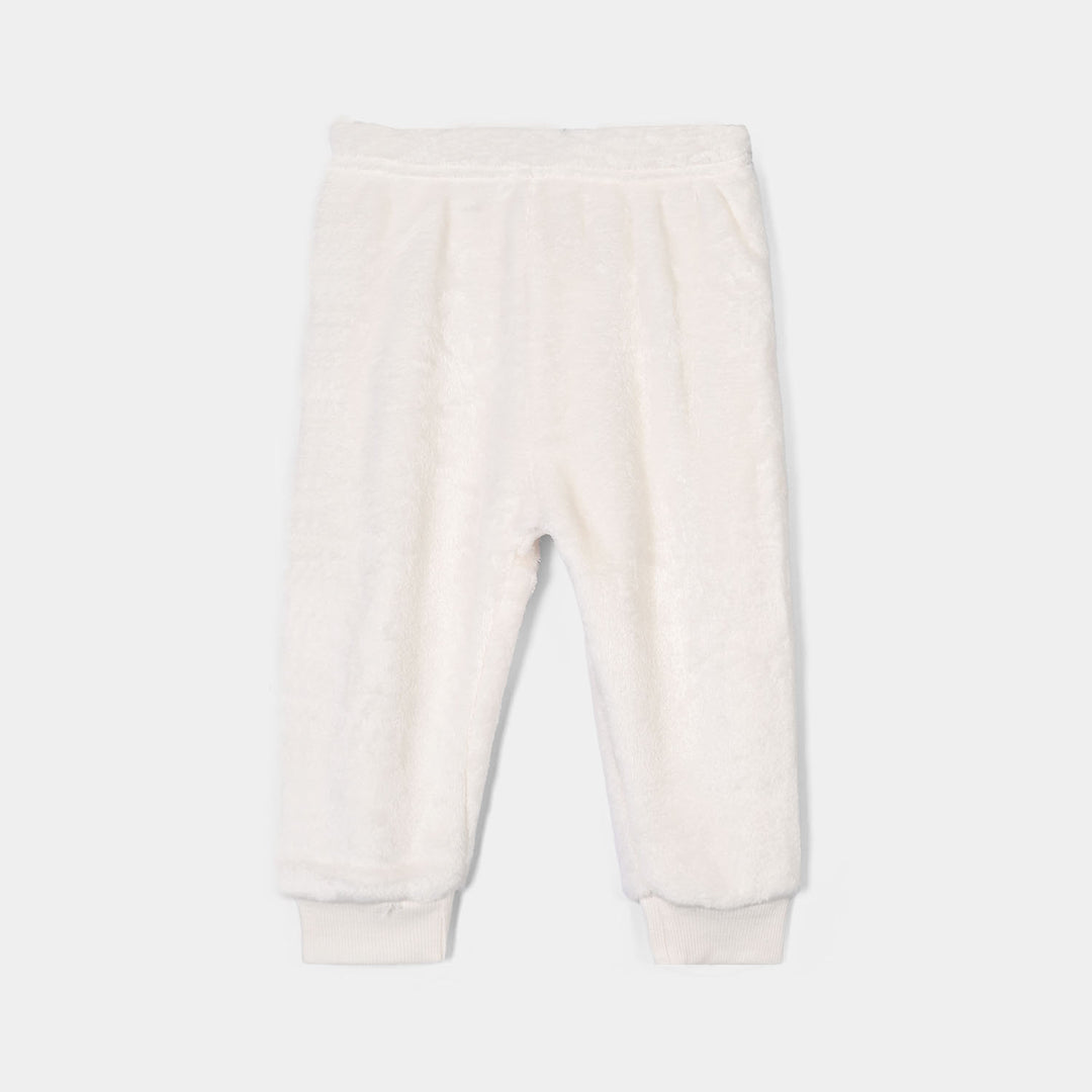 Infant Boys Sherpa Knitted Suit SH131-2P - Off White