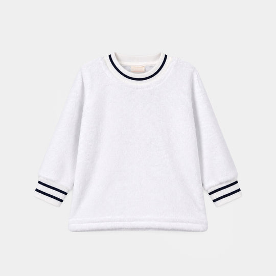 Infant Boys Sherpa Knitted Suit Sh139-3P - White