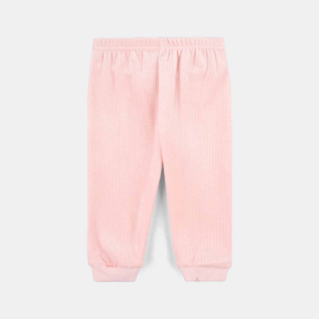 Infant Unisex Suit -Peach/White