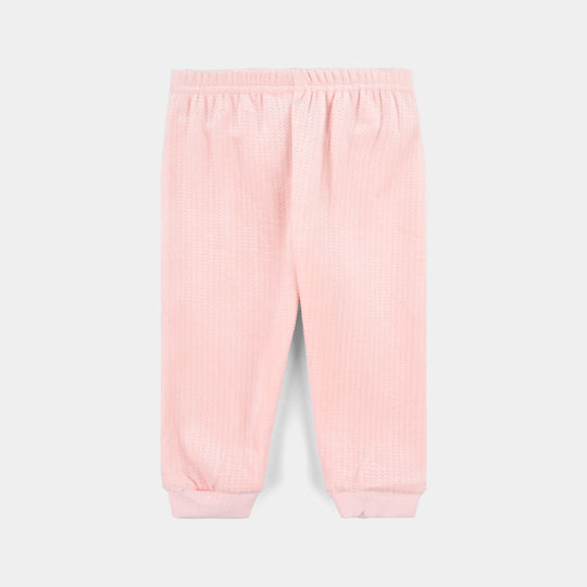 Infant Unisex Suit -Peach/White