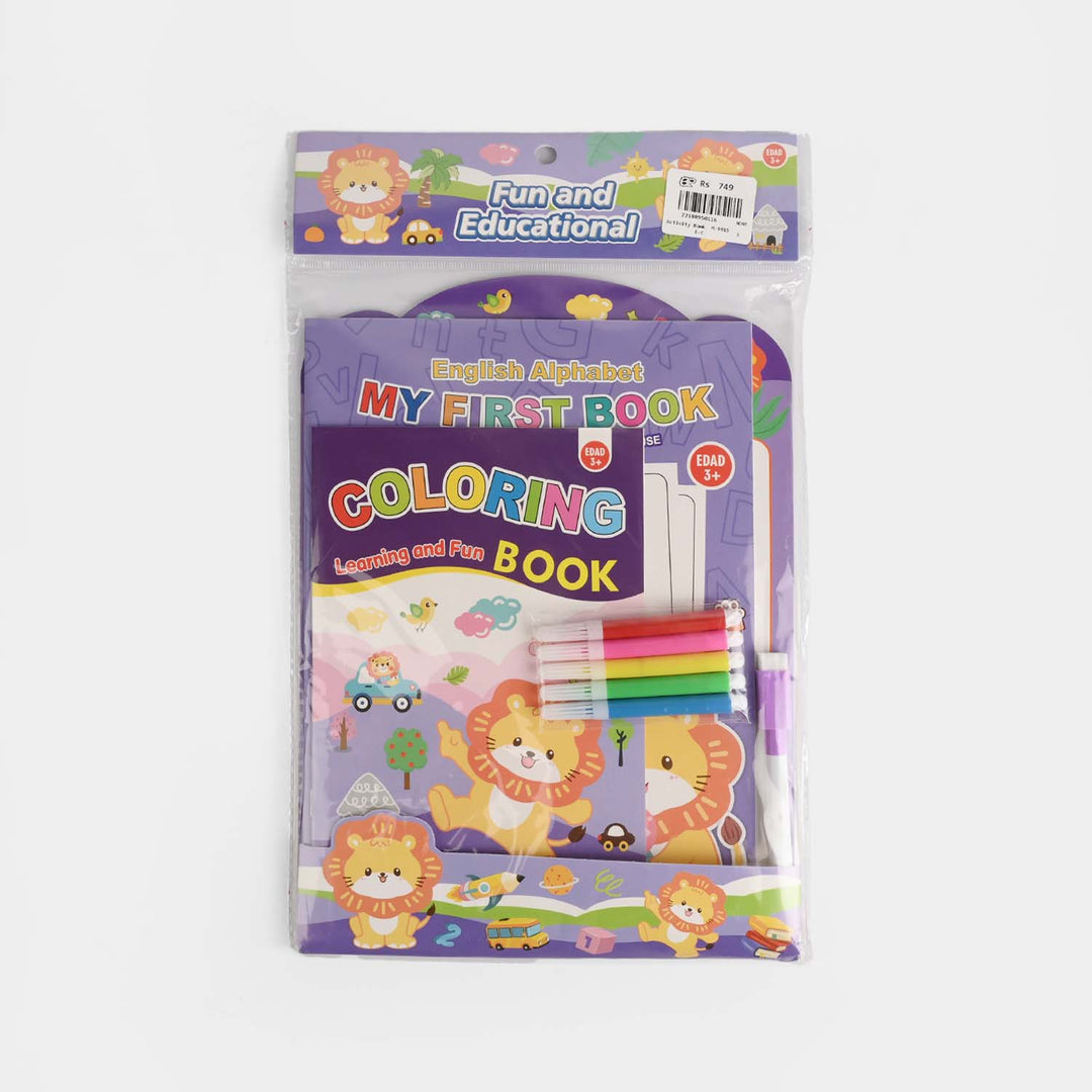 Cute Learning & Fun Coloring & Sticker Activity Set