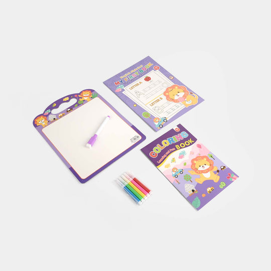 Cute Learning & Fun Coloring & Sticker Activity Set