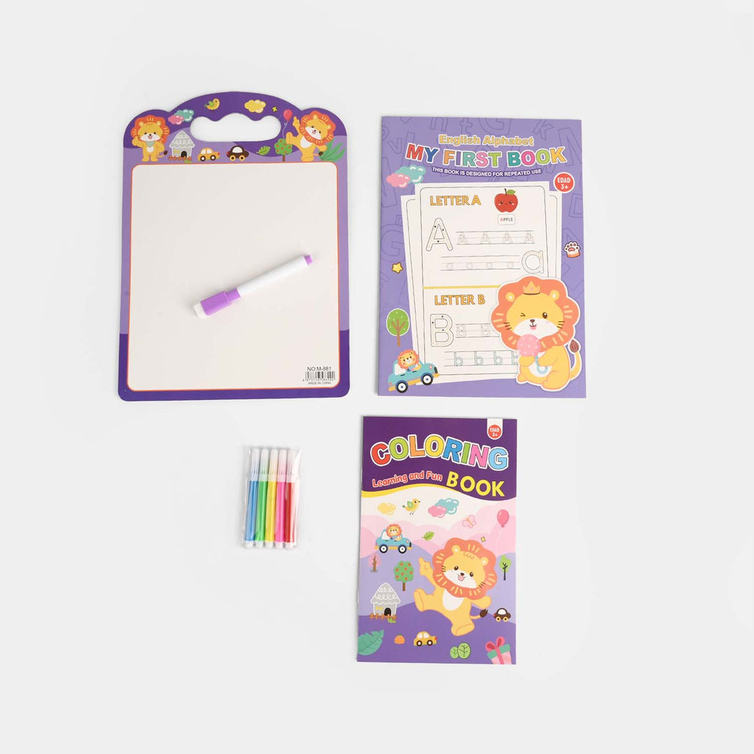 Cute Learning & Fun Coloring & Sticker Activity Set