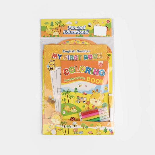 Cute Learning & Fun Coloring & Sticker Activity Set