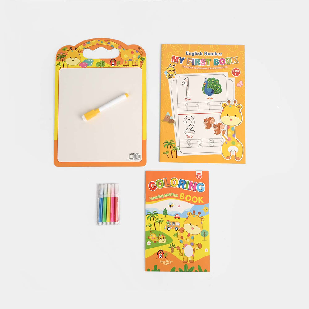 Cute Learning & Fun Coloring & Sticker Activity Set