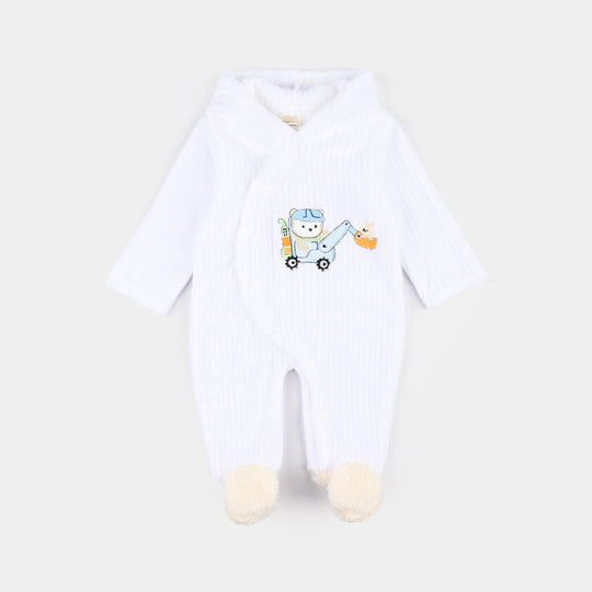 Infant Unisex Romper-White