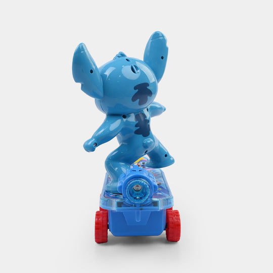 Electric Rotating Stunt Skateboarder Toy with Light & Sound