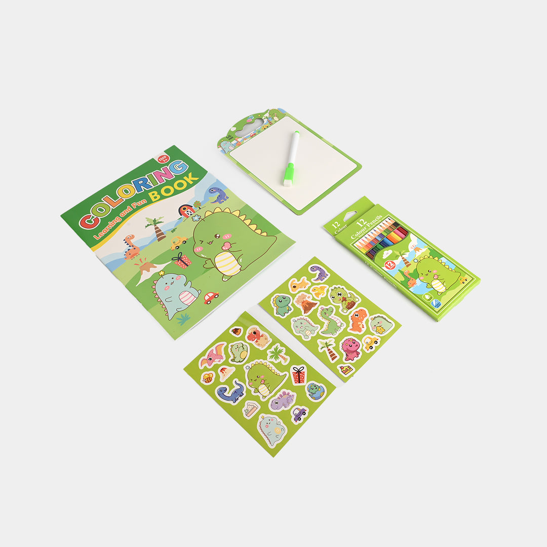 Cute Learning & Fun Coloring & Sticker Activity Set