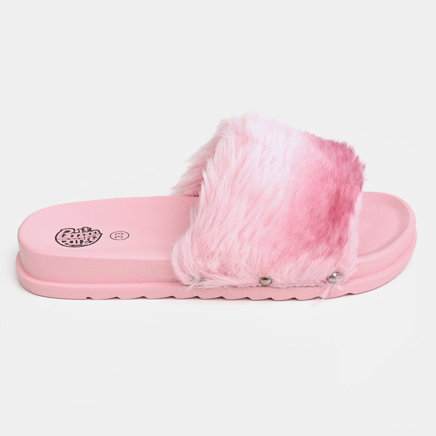 Girls Fur Slipper CL-21-Pink