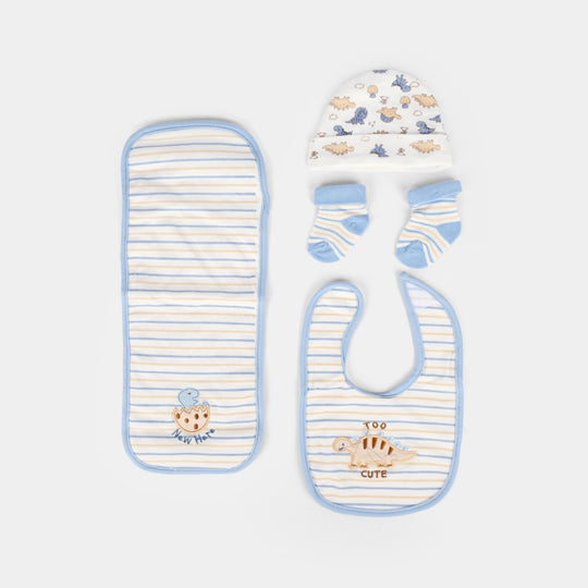 Baby Socks & Cap Bib Set | 4PCs