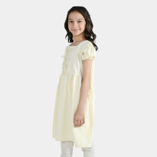 Girls Cotton Casual Frock Fun Day