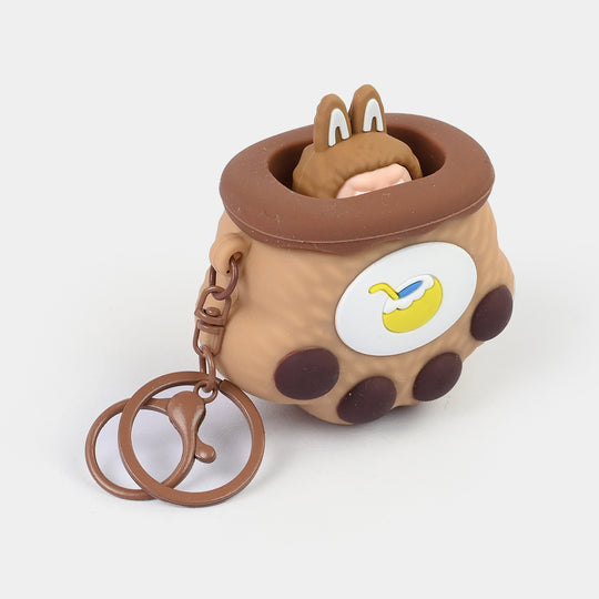 Pop-Up Squeeze Toy Keychain