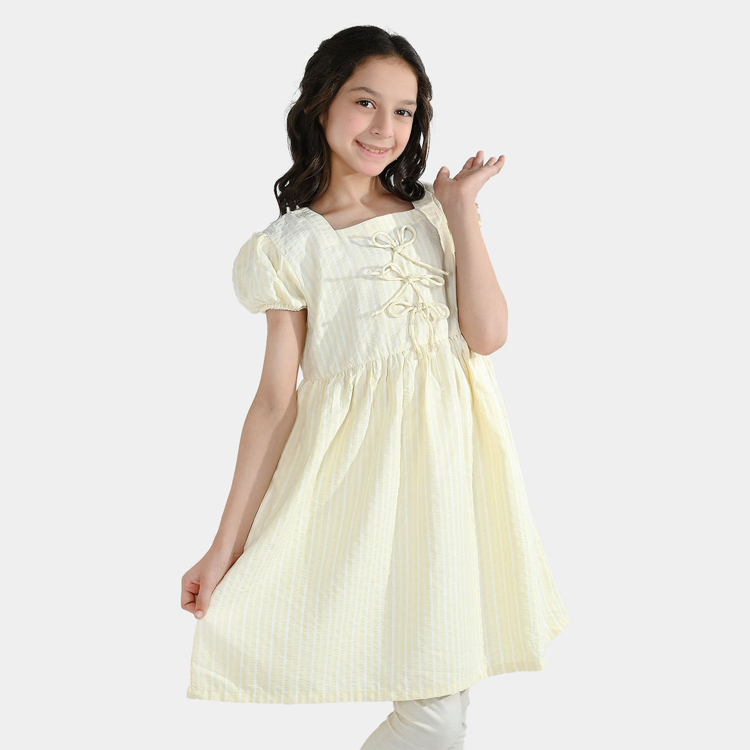 Girls Cotton Casual Frock Fun Day